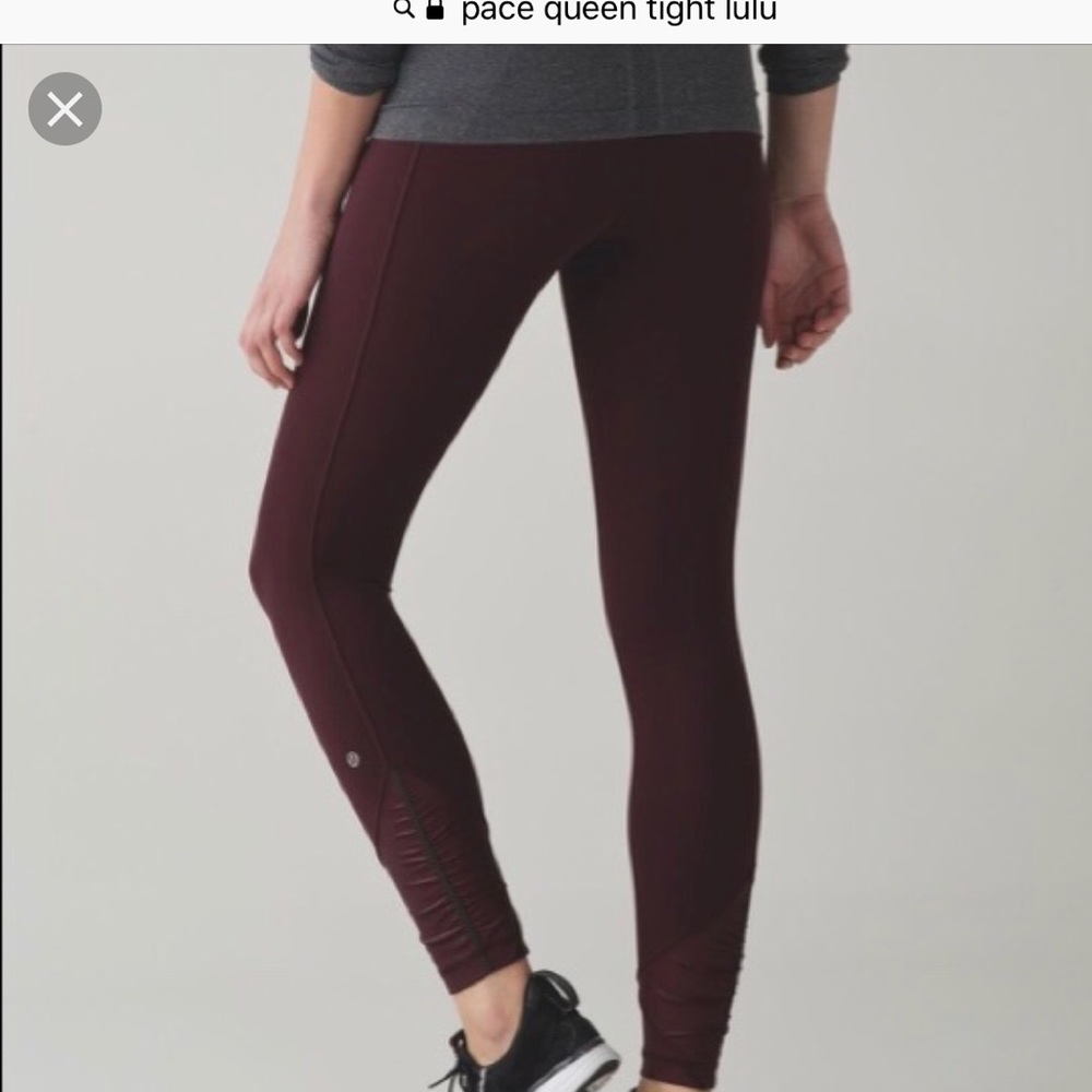 Pace queen tight lulu size 4 maroon